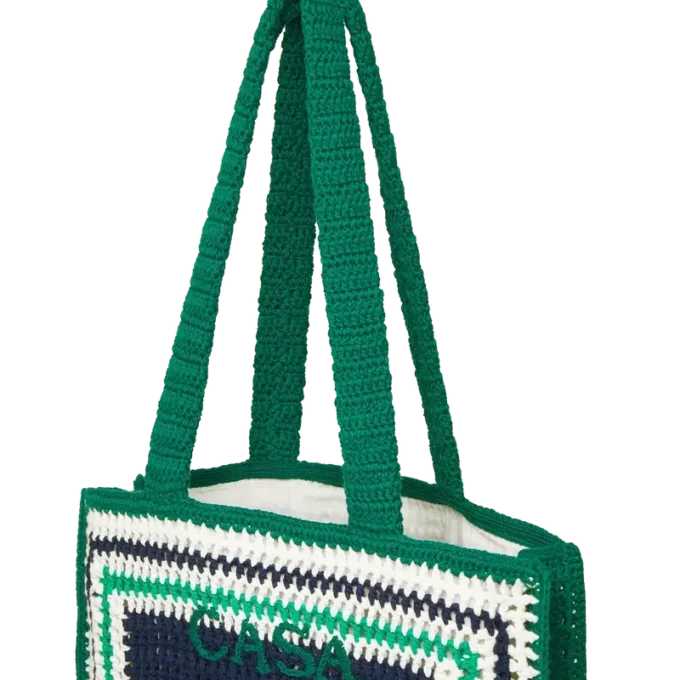Sac au crochet rayé