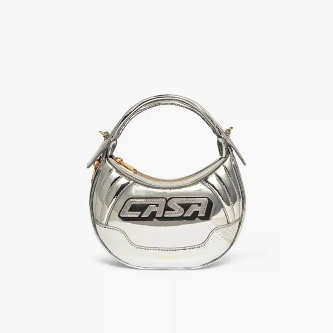 Sac Biker argenté