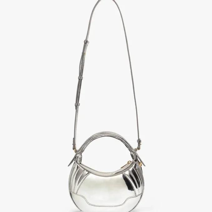 Sac Biker argenté