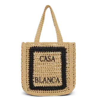 Sac cabas en raphia naturel