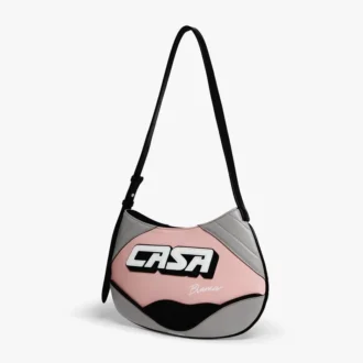 Sac de motard slim rose