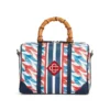 Sac de week-end à motif pied-de-poule