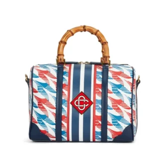 Sac de week-end à motif pied-de-poule