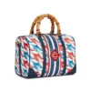 Sac de week-end à motif pied-de-poule