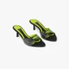Sandales mules à talons noires