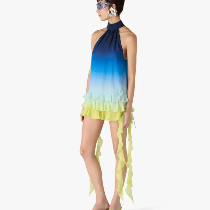 Sandales mules à talons vertes