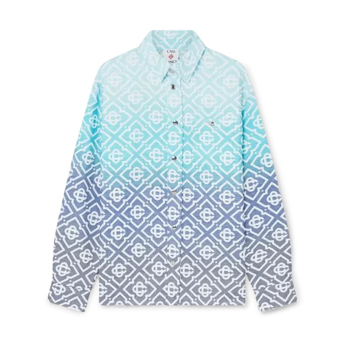 Shacket en jacquard dégradé Monogram Shacket en jacquard dégradé Monogram