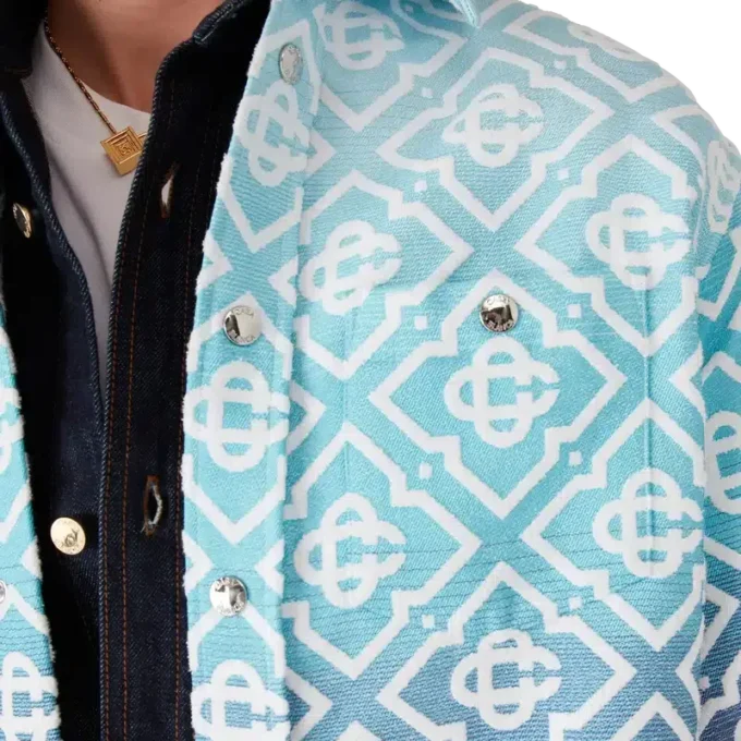 Shacket en jacquard dégradé Monogram Shacket en jacquard dégradé Monogram