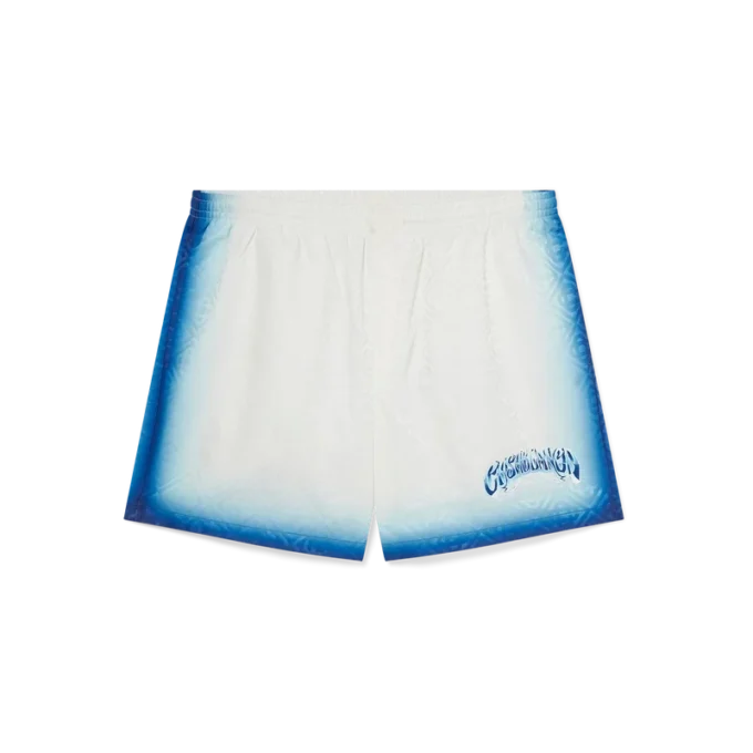 Short de bain bleu dégradé
