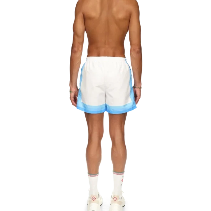 Short de bain bleu dégradé