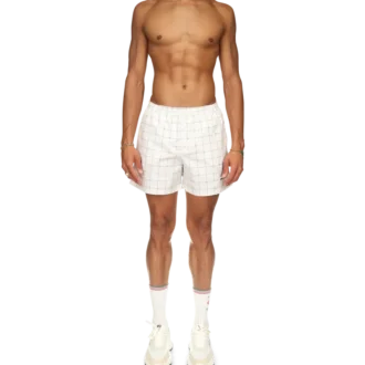 Short de bain à carreaux tennis