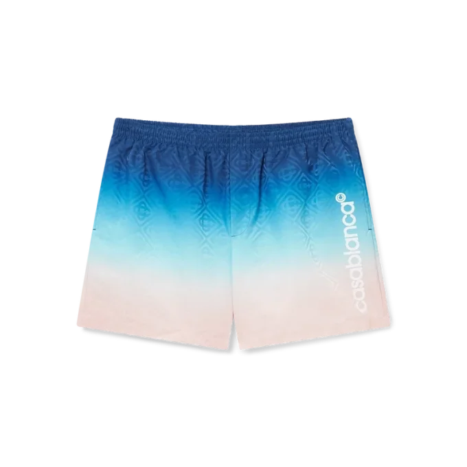 Short de bain à dégradé jacquard Short de bain à dégradé jacquard