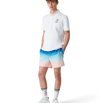 Short de bain à dégradé jacquard