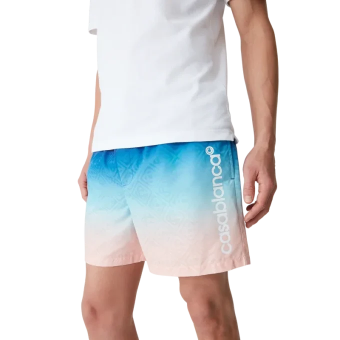 Short de bain à dégradé jacquard Short de bain à dégradé jacquard