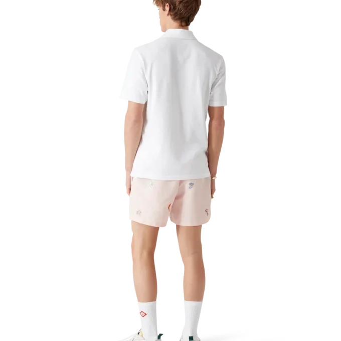 Short de bain à motif brodé