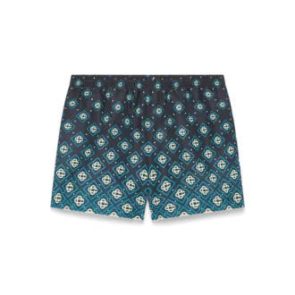 Short de bain noir dégradé à imprimé Monogram