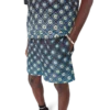 Short de bain noir dégradé à imprimé Monogram Short de bain noir dégradé à imprimé Monogram