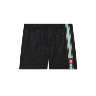 Short de bain à rayures jacquard monogramme
