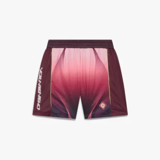 Short de football dégradé aubergine