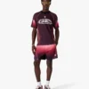 Short de football dégradé aubergine Short de football dégradé aubergine
