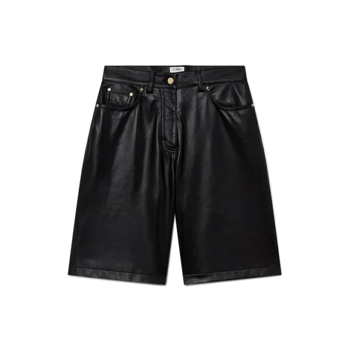 Short de skateur en cuir Short de skateur en cuir