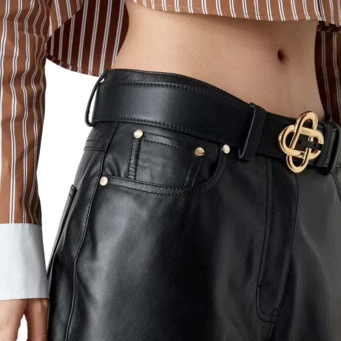 Short de skateur en cuir Short de skateur en cuir