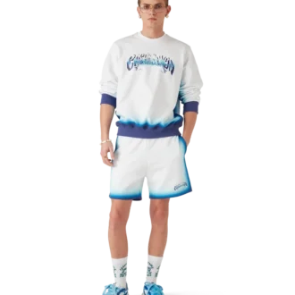 Short de survêtement bleu dégradé