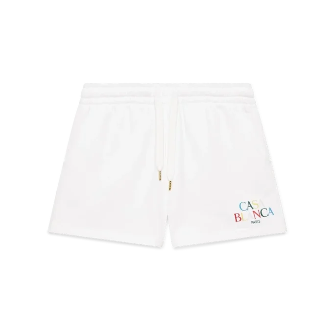 Short de survêtement à logo superposé