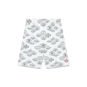 Short de survêtement à motif jacquard