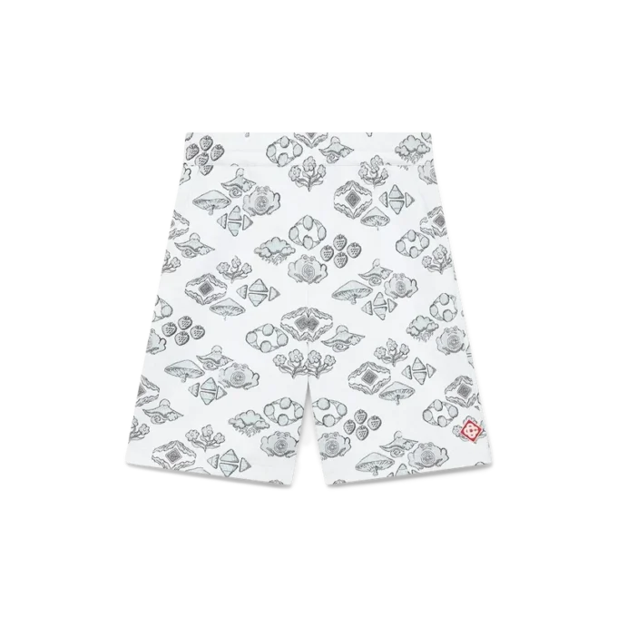 Short de survêtement à motif jacquard Short de survêtement à motif jacquard