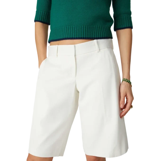 Shorts ajustés décontractés en laine Shorts ajustés décontractés en laine