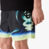 Shorts de bain imprimé Sporchid noir
