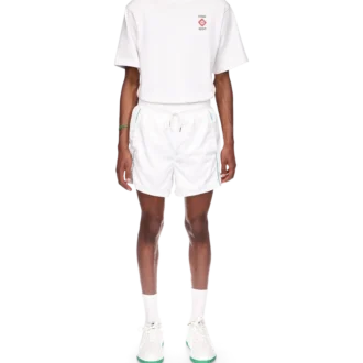 Shorts de sport à détails laser