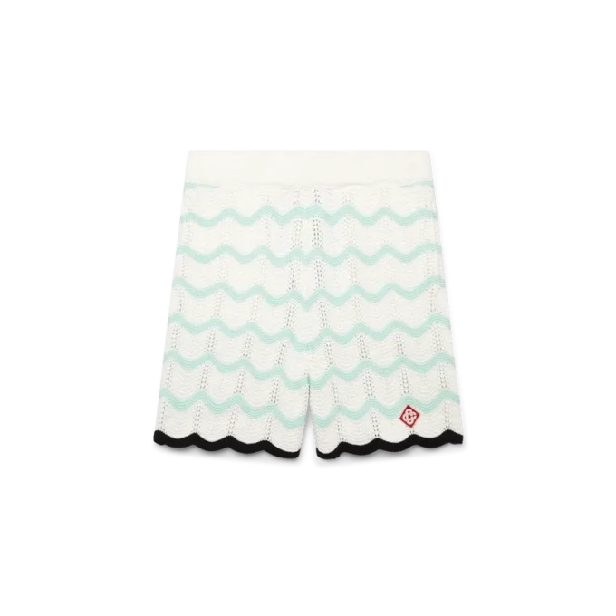 Shorts en coton crocheté Gradient Wave Shorts en coton crocheté Gradient Wave