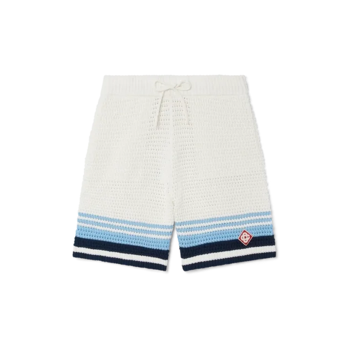 Shorts en coton crocheté Tennis Shorts en coton crocheté Tennis