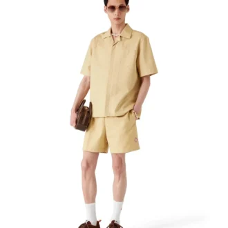 Shorts en coton jacquard Monogram
