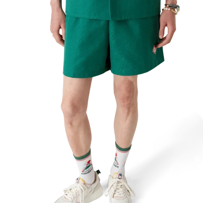 Shorts en coton jacquard Monogram Shorts en coton jacquard Monogram