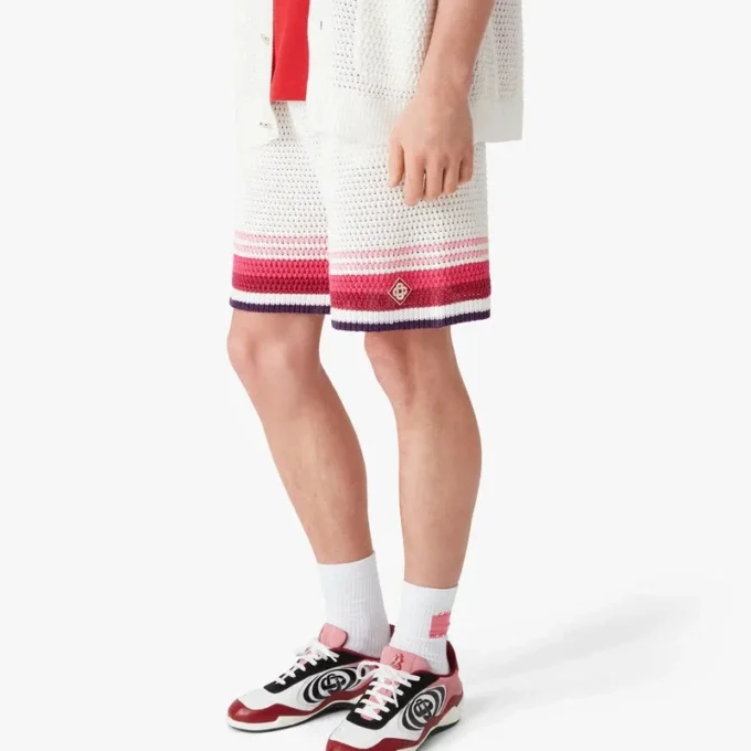 Shorts en crochet blanc