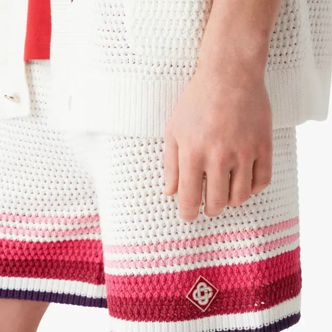 Shorts en crochet blanc