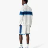 Shorts en crochet blanc et bleu