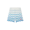 Shorts en crochet à dégradé ondulé Shorts en crochet à dégradé ondulé