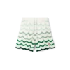 Shorts en crochet à dégradé ondulé Shorts en crochet à dégradé ondulé