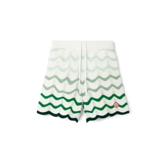 Shorts en crochet à dégradé ondulé