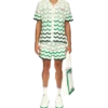 Shorts en crochet à dégradé ondulé Shorts en crochet à dégradé ondulé