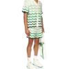 Shorts en crochet à dégradé ondulé Shorts en crochet à dégradé ondulé