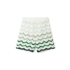 Shorts en crochet à dégradé ondulé Shorts en crochet à dégradé ondulé