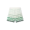 Shorts en crochet à dégradé ondulé Shorts en crochet à dégradé ondulé