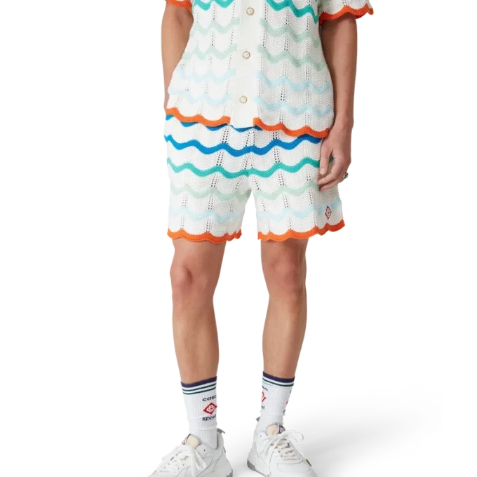 Shorts en crochet Gradient Wave
