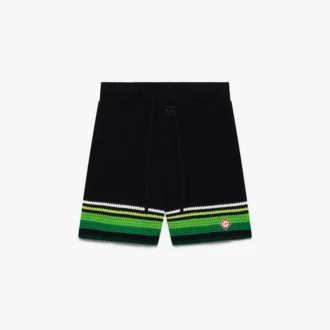 Shorts en crochet noir