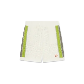 Shorts en crochet à rayures